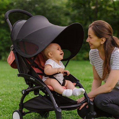 Parasol pour poussette | Anti - UV Réglable - Sérénité Bébé