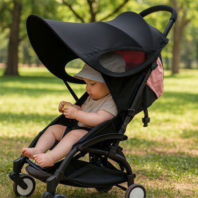 Parasol pour poussette | Anti - UV Réglable - Sérénité Bébé